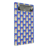 Schattigee kerstkat met patroon mini klembord (Schuin)