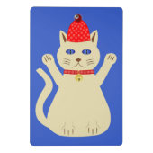 Schattigee kerstkat met patroon mini klembord (Achterkant)