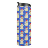 Schattigee kerstkat met patroon thermosbeker (Geroteerd rechts)