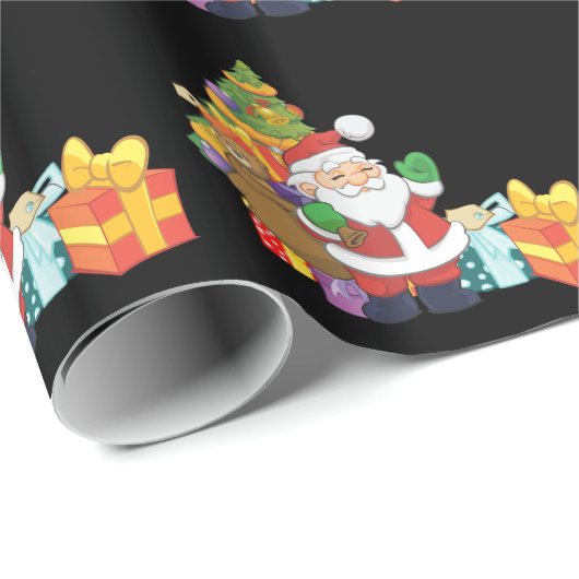 Schattigee kerstkerstboom cadeaupapier (Rol Hoek)