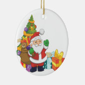 Schattigee kerstkerstboom keramisch ornament (Rechts)