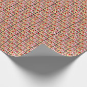 Schattigee kerstkerstpaddenstoelen cadeaupapier (Hoek)