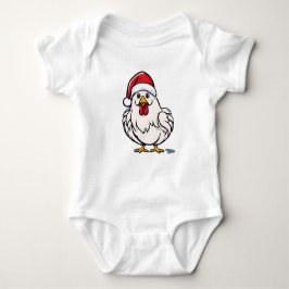 Schattigee Kerstkip, Vakantie Kuiken, Santa Chick Romper