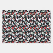 Schattigee kerstkippen inpakpapier vel (Voorkant 2)