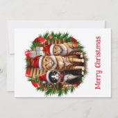 Schattigee kerstkittenkaart feestdagenkaart (Voorkant)