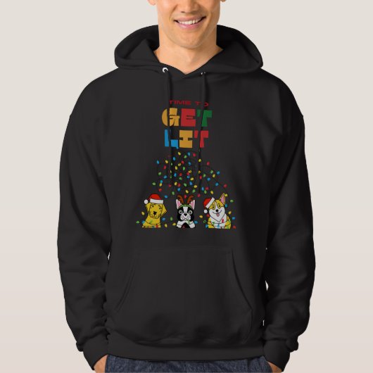 Schattigee kerstkleding hoodie (Voorkant)