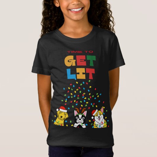 Schattigee kerstkleding t-shirt (Voorkant)
