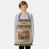 Schattigee kerstkoekje bakslee schort (Gedragen)