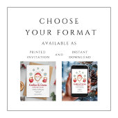 Schattigee kerstkoekjes en cacao kerstfeest kaart