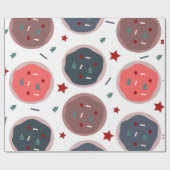 Schattigee kerstkoekjes Spinkles Bakkerij Sweet Cadeaupapier (Vlak)