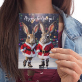 Schattigee Kerstkonijntjes Konijnenliefhebber koni Kaart