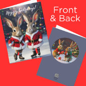 Schattigee Kerstkonijntjes Konijnenliefhebber koni Kaart