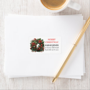  Schattigee kerstkranswensen Etiket