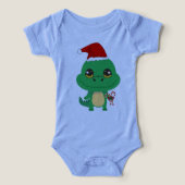 Schattigee kerstkrokodil (Design voorkant)