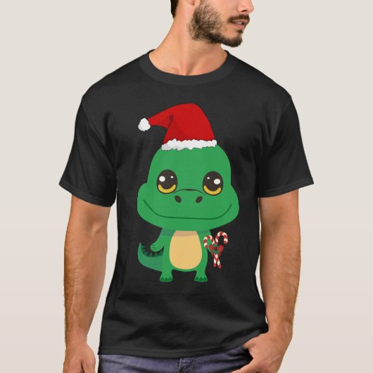 Schattigee kerstkrokodil t-shirt (Voorkant)