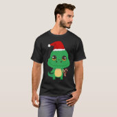 Schattigee kerstkrokodil t-shirt (Voorkant volledig)