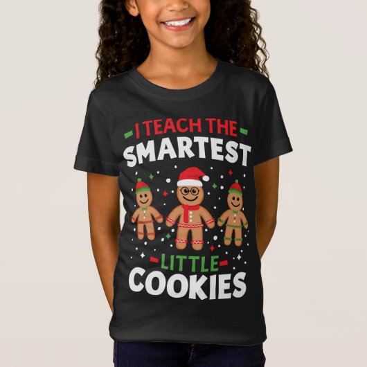 Schattigee kerstleraar Ik geef de slimste kleine l T-shirt (Voorkant)