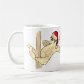 Schattigee kerstluiaard in een boom koffiemok (Links)