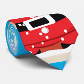 Schattigee kerstman aangepaste kerst stropdas (Opgerold)