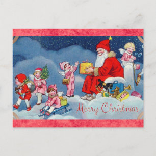Schattigee  Kerstman Angels Briefkaart