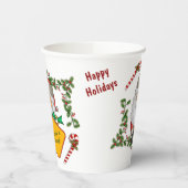 Schattigee Kerstman Berichtenbord Kerstmis Papieren Bekers (Links)