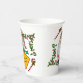 Schattigee Kerstman Berichtenbord Kerstmis Papieren Bekers (Rechts)