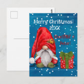  Schattigee Kerstman Briefkaart (Voorkant / Achterkant)