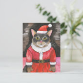 Schattigee Kerstman Briefkaart (Staand voorkant)