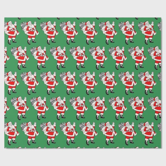 Schattigee  Kerstman Cadeaupapier (Vlak)