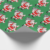 Schattigee  Kerstman Cadeaupapier (Hoek)