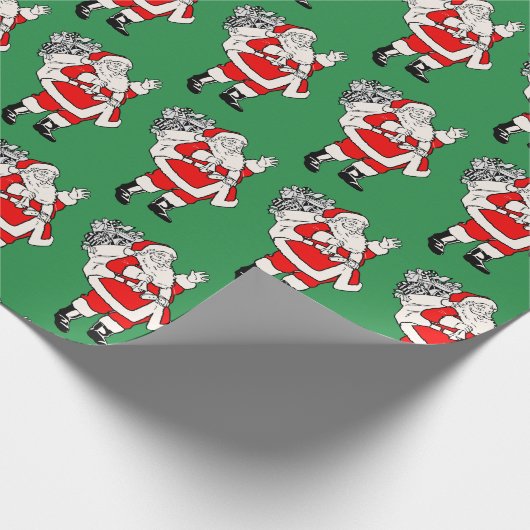 Schattigee  Kerstman Cadeaupapier (Hoek)