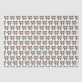 Schattigee Kerstman Elfen spelen Pickleball Tissuepapier (Voorkant)