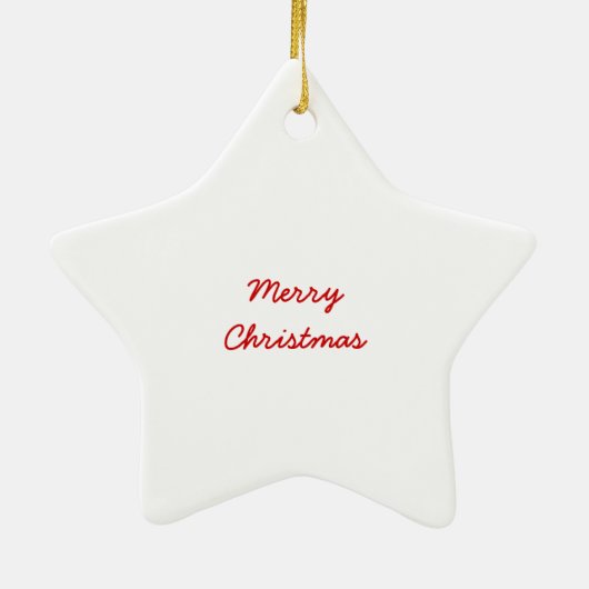 Schattigee Kerstman en Cadeaudoos Kerstversiering Keramisch Ornament (Achterkant)