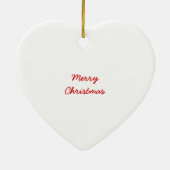 Schattigee Kerstman en Cadeaudoos Kerstversiering Keramisch Ornament (Achterkant)