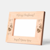 Schattigee kerstman en kerstboom gegraveerde lijstjes (Links)