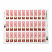 Schattigee Kerstman Feestelijke Kerst Retour Adres Etiket (Full Sheet)