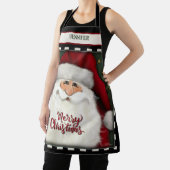 Schattigee kerstman gepersonaliseerde vrolijke ker schort (Insitu)