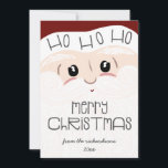 Schattigee Kerstman Gezicht Ho Ho Vrolijk Kerstfee Feestdagenkaart<br><div class="desc">Schattigee Kerstman Gezicht Ho Ho Vrolijk Kerstvakantie Kaarten - met mijn originele handgetekende kunstwerk van een vrolijke kerstman gezicht met pluizige baard en snor, klassieke rode pet, en de kerstman zou niet compleet zijn zonder zijn twinkelende ogen en roze wangen! Een leuk speels lettertype zegt ho ho ho ho over...</div>