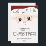 Schattigee Kerstman Gezicht Ho Ho Vrolijk Kerstfee Feestdagenkaart<br><div class="desc">Schattigee Kerstman Gezicht Ho Ho Vrolijk Kerstvakantie Kaarten - met mijn originele handgetekende kunstwerk van een vrolijke kerstman gezicht met pluizige baard en snor, klassieke rode pet, en de kerstman zou niet compleet zijn zonder zijn twinkelende ogen en roze wangen! Een leuk speels lettertype zegt ho ho ho ho over...</div>