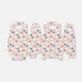 Schattigee kerstman gezichten kerstpatroon bedankdoosjes (Uitgevouwen)