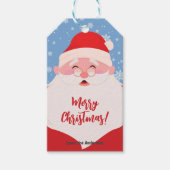 Schattigee Kerstman Graphic Christmas Cadeaulabel (Voorkant)