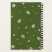 Schattigee Kerstman Graphic Christmas Notitieboek (Achterkant)