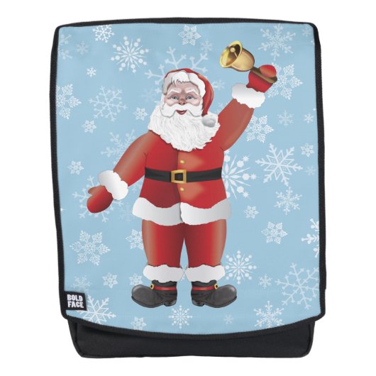 Schattigee Kerstman Grappige Kerst Cartoon Rugtassen (Voorkant)