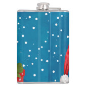 Schattigee Kerstman Heupfles (Achterkant)
