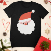 Schattigee Kerstman Hoofd Kerstmis T-shirt