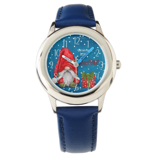  Schattigee Kerstman Horloge (Voorkant)