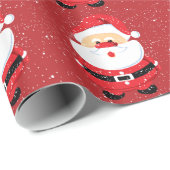 Schattigee kerstman kerst aangepaste vakantie cade cadeaupapier (Rol Hoek)