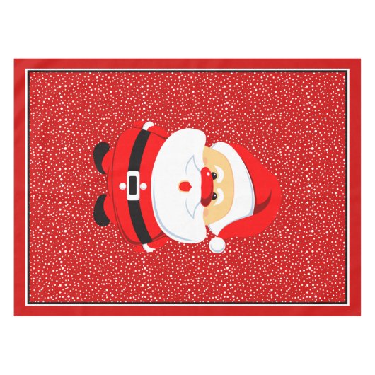 Schattigee Kerstman Kerstmis grillig Tafelkleed (Voorkant (Horizontaal))