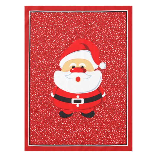Schattigee Kerstman Kerstmis grillig Tafelkleed (Voorkant)