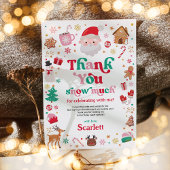 Schattigee Kerstman Kids Verjaardag Dank u kaart